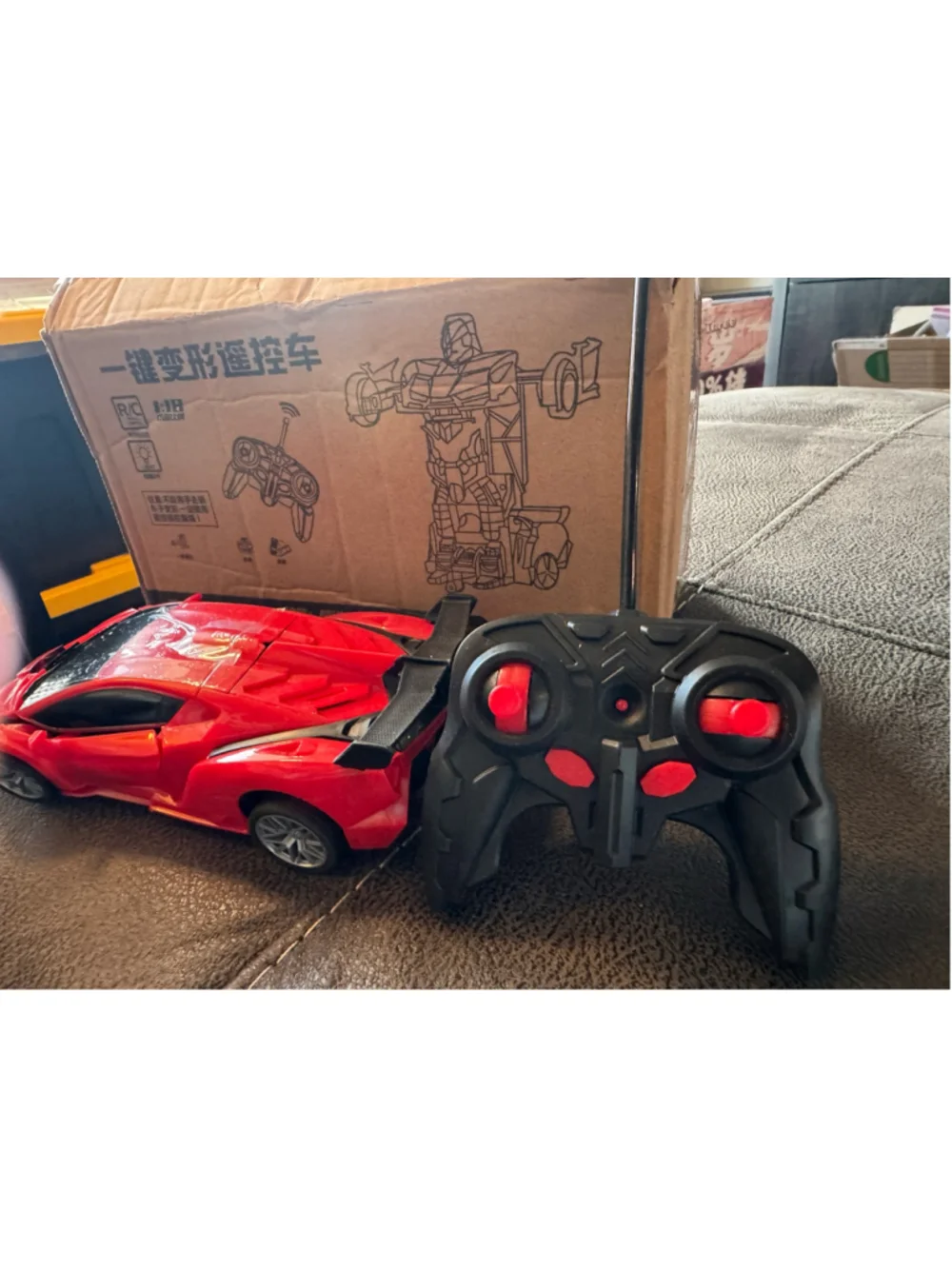 Boys Remote Control Transforming Car
